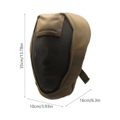 Breathable Total Faces Cover with Reinforced Steel Net Fencing Guard for Improved During Athletic Competition Strong Strength Fencing Guard - color: Black