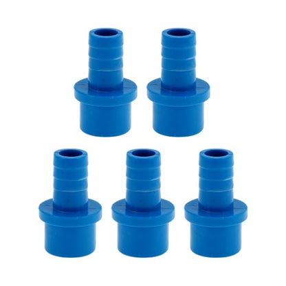 Plastic Hose Barb Fitting 1" x 5/8" Barb OD Straight Through Pipe Connector Blue 5 Pcs - color: Blue, size: 1" x 5/8" OD