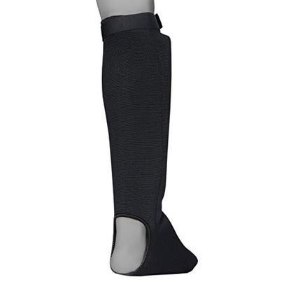 UFG Ultimate - Cloth Shin Instep Guard - Karate MMA Boxing Muay Thai Training Protection - color: Black, size: CH