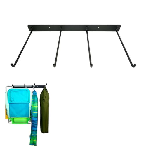 StoreYourBoard Double Chair Storage Rack – 2 Pack Heavy Duty Folding Chair Rack for Garage Organization, Holds 200 lbs, Chair Hangers for Folding, Patio, Beach & Camping Chairs - style: Double