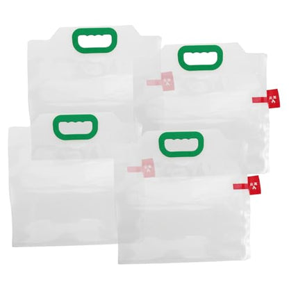 VANZACK 4Pcs Portable Fish Transport Bag with Oxygen Support Transparent Design for Easy Observation Handheld Convenience for Safe Live Fish Shipping