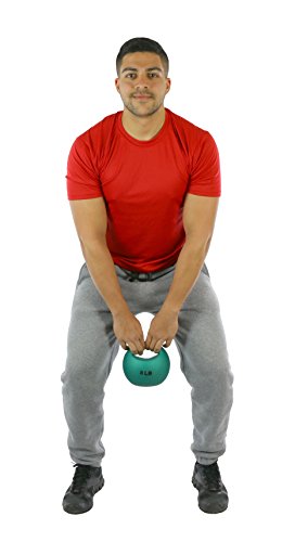 CanDo 10-3293 원 핸들 메디신 볼, 3.6kg(8파운드), 그린 - size: 8 lbs
