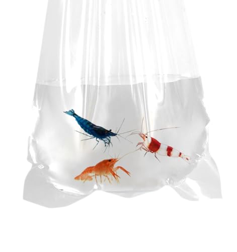 Fishery Bags 4 Inches Leak Proof Rounded Bottom Clear Plastic Fish Bags for Shrimps and Betta Fish Transport. (4" x 10" / 100 Pack / 3 Mil) - size: 4" x 10" / 100 Pack / 3 Mil