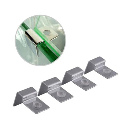 HOMSFOU Fish Tank Accessories Aquarium 8pcs Pack Stainless Steel Bracket Cover Holder Rack