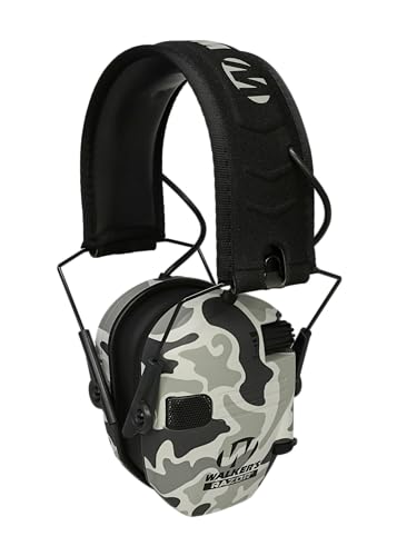 Walker's Razor Slim Electronic Muff - color: Grey Duck Camo, size: One Size