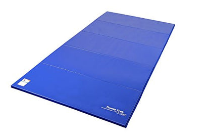 Tumbl Trak Gymnastics Folding Tumbling Panel Mat - color: Royal Blue, size: 5'x10'x2"