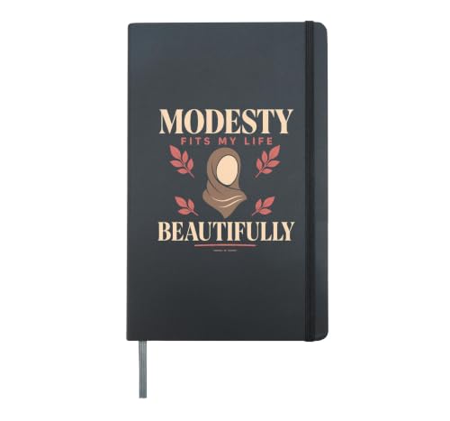 Hijabi Pride Muslimah Modest Fashion Islamic Gift Hardcover Journal, Black