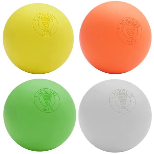 STX Official Lacrosse Balls - color: Mixed, size: 4 Balls