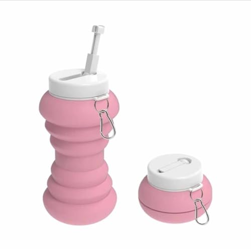 Collapsible Bidet: Perfect for Camping, Travel, and Backpackers. Beneficial for Postpartum Care. Eliminates The Need for a Plastic Water Bottle for istinja (perineal Hygiene). شطاف السفر - color: Pink