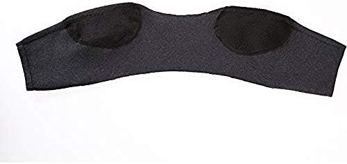 Knitted Double Shoulder Brace Warm Support Stability Compression Sleeve Wrap Recovery Office Home Knit Cashmere Guard for Rotator Cuff Shoulder - color: Dark Grey