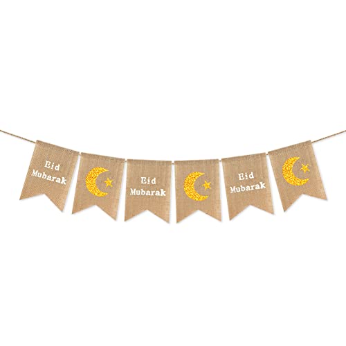 Eid Mubarak Banner Mubarak Party Decoration Ramadan Party Decorations Supplies (eid mubarak3) - color: eid mubarak3