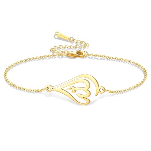 VASSAGO Islamic Ayatul Kursi Oval Bracelet for Women Allah Teardrop Link Bracelets Arabic Muslim Quran Calligraphy Charm Bracelet Islam Eid Ramadan Gift Jewelry Gifts - color: Allah Bracelet-G