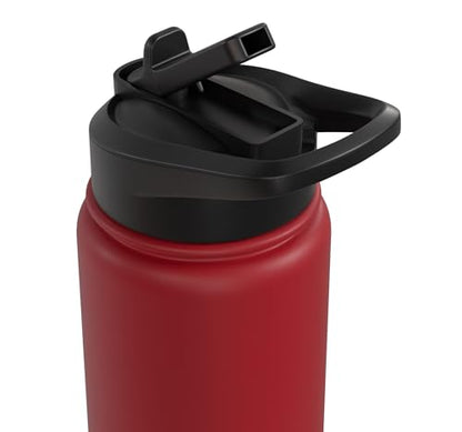 Faith Family Boxing Boxer Fighter Combat Sport Stainless Steel Insulated Water Bottle - color: Red