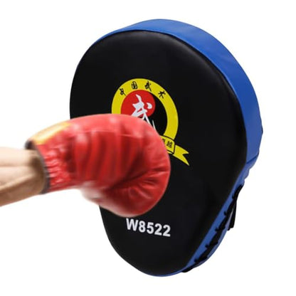 Punching Pads - High Density Foam Material, Strike Training Tool, Shock Absorbing Durable Kickboxing Mitts, Handheld Combat Practice | Thai Karate MMA for Home Gym Workout Exercise - color: Blue