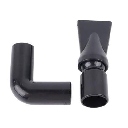 Black Plastic Aquarium Water Outlet Rotatable Elbow Pipe Fitting Fish Tank Nozzle Duckbill Sprinkler Aquarium Canister Filter(L) - size: L