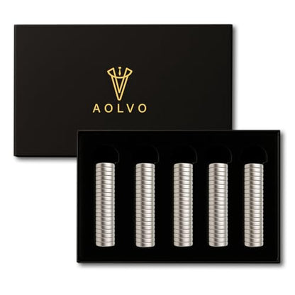 Metal Collar Stay Magnets, Strong Magnets for Collar Stays Magnetic, Valued Pack in a Gift Box (Silver, 40Pcs) - size: 40Pcs