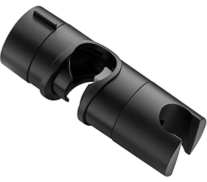 Shower Head Holder for Slide Bar Adjustable,18-25MM O.D. Black | Hand Shower Bracket Holder for Slide Bar Slider Clamp Bathroom Replacement,360 Degree Rotation Sprayer Holder