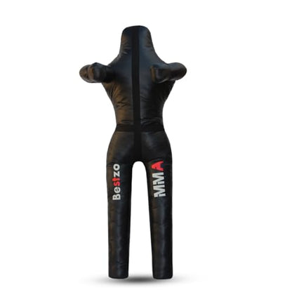 Bestzo MMA Grappling Dummy for Adult,Wrestling Dummy Jiu Jitsu, Judo Punching Bag Sparring Self Defense Training Dummy Black - Unfilled - size: 59 inches (5 ft)