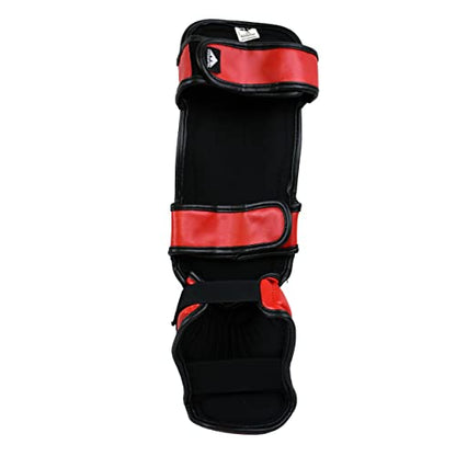 PFG Classic Shin Instep Guard for Boxing MMA Muay Thai Training - color: Red, size: Child