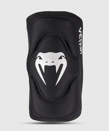 Venum Gel Kontact Knee Pads - Black/Silver - X-Large