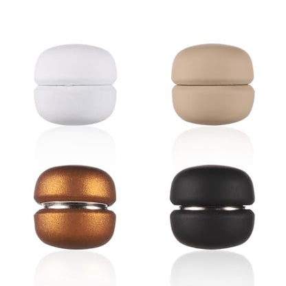 4pcs Strong Magnetic Hijab Pins, Multi-Use Pinless Brooch Round Style Hijab Magnets No-Snag Scarf Clasp for Women Clothes Shirts Scarves (Matte)