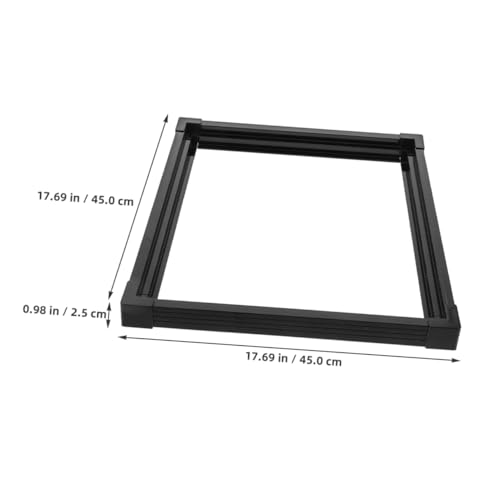 Abaodam Safety Edge Protector for Fish Tank Aquarium Strip for Tank Design Easy Installation Black Prevents Spills and Fish Escape - size: 45.00X45.00X2.50CM
