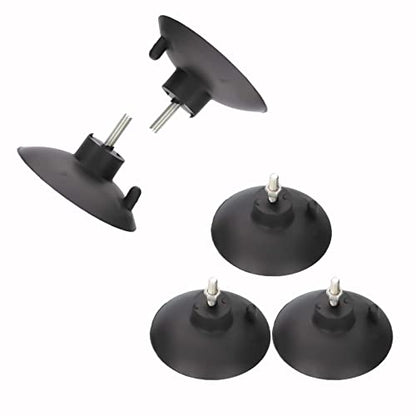 4 PCs French Fry Suction Cup Feet Commercial Suction Cup Feet with Screws for Industrial Commercial French Fry Cutter (Black) - color: Black