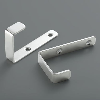 Heavy Duty Hooks, Stainless Steel Hooks for Hanging, Wall Mount Hook, Coat Hook, Wall Hooks Towel Hook Silver Hooks (4 Pack) - color: Silver 4