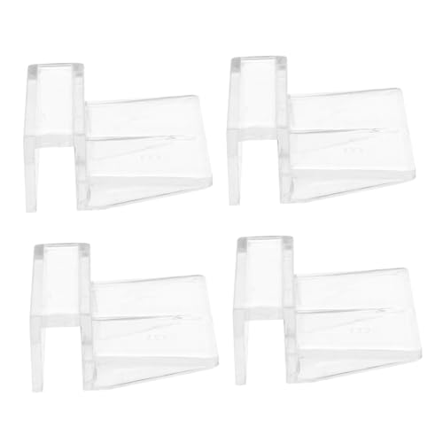 Strong Support Holder for Tank 4pcs Plastic Clips Glass Cover 8mm Easy to Fasten Suitable for Aquariums
