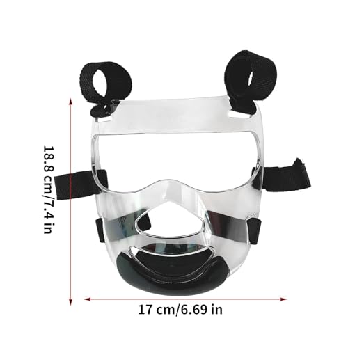 Boxing Headgear Clear Martial Arts Face Cover | Boxing Face Shield for Practitioners Students Beginners Boys Girls Teens Instructors Tournament Competition Gym