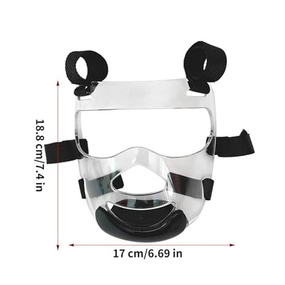 Boxing Headgear Clear Martial Arts Face Cover | Boxing Face Shield for Practitioners Students Beginners Boys Girls Teens Instructors Tournament Competition Gym