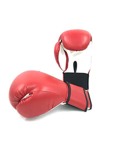 Boxing Gloves Red Kickboxing, Grappling, Fighting, Muay Thai Training Boxing Bag Gloves, Punch Bags and Focus Pads Punching Plain-Blank Vinyl Gloves No Logo - size: 10oz