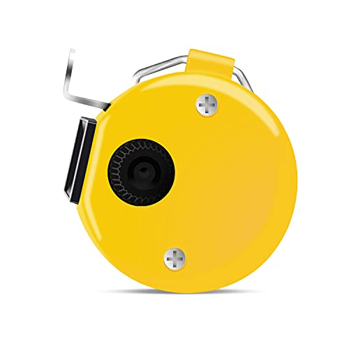 Eliamo 12 Pcs Hand Tally Counter 4-Digit Lap Counter Clicker, Manual Mechanical Handheld Pitch Click Counter with Finger Ring for School Golf & Knitting Row Croche - color: Yellow