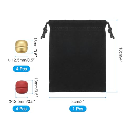 PATIKIL Hijab Magnetic Pinless Pins with Storage Bag - color: Red/Champagne