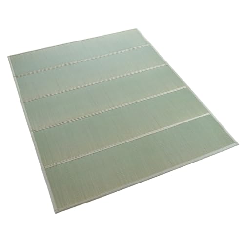 Tatami Mat – Foldable Japanese Tatami Mat Igusa Mattress, Rush Grass Floor Sleeping Futon, Meditation Yoga Zen Tatami, Queen XL by BJDesign - size: Queen XL