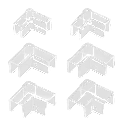 4PCS Fish Edges Protector Clear Fish Tools Clear Aquarium Fish Glass Cover Protector Easy Install - 8mm - size: 8mm