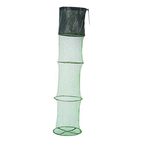 Yardwe Collapsible Fishing Net Lightweight Mesh Tuck Net for Fish Shrimp Use Fishing Tool for Lakes Rivers Sea - size: 200.00X33.00X33.00CM