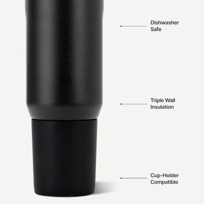HydroJug Sport 20 oz Insulated Stainless Steel Water Bottle, Black - color: Black, size: 20 Ounces