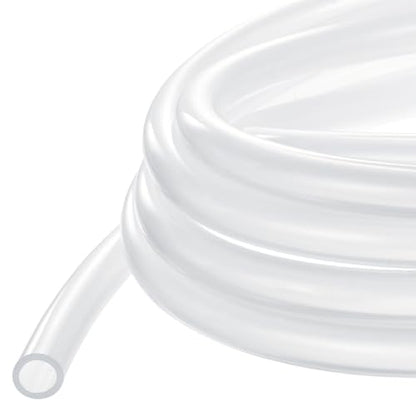 METALLIXITY Silicon Tubing(1/16" ID x 1/8" OD x 16Ft), Pure Silicone Hoses High Temp - for Printer, Hot Water Dispenser, Engine, Brewing, Fish Tank Air Pump, Pump Transfer, Clear - size: 1/16" IDx1/8" OD, style: 16 Feet