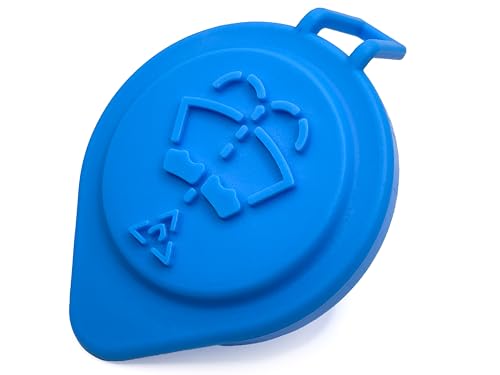 Click&Fit Windshield Fluid Reservoir Cap compatible with BMW and Mini selected models – Washer water tank cap replases 61667467951, Neck dia: 2.17in (55 mm);