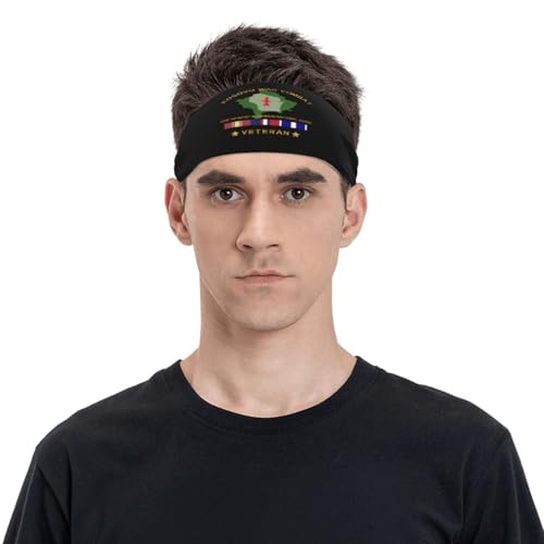 War Combat Veteran 32nd Infantry Wisconsin National Guard Sports Sweatband Headband, Moisture Wicking, Non-Slip, for Running, Workout81