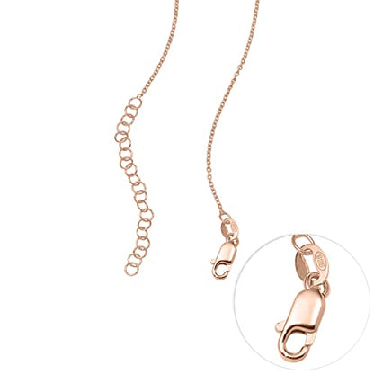 Personalized Japanese, Arabic, Hebrew, Greek, Chinese, Cyrillic, Hindi Name Necklace for Woman, Her, Men, Him - Custom Made with Any Name - Unisex Jewelry Gift for Mother's Day, Father's Day, Birthday - color: 18k Rose Gold Plated, style: Japanese