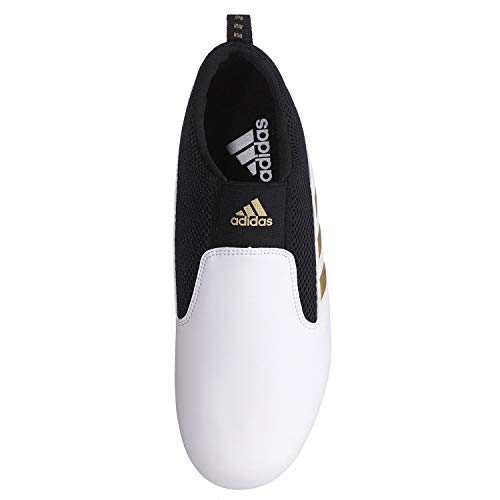 adidas Contestant Pro Ultralight Martial Arts Kung Fu Taekwondo Indoor Mat Training Shoes - White Gold - Size 8 (260mm)
