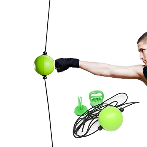 ljhnba Height Adjustable Suction Cup Boxing Reflex Speed Balls Hand Eye Reaction Training Punch Fight Ball Fitness Equipment