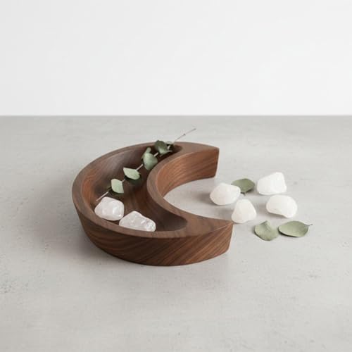 Crescent Moon Decorative Tray Trinket Dish Display Prop Versatile Storage Holder Jewelry Organizer for Party Home Table