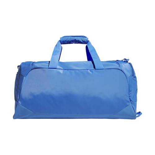 adidas Defender 5 Duffel Bag for Sports, Gym and Travel, Ray Blue/White, OSFA - color: Ray Blue/White, style: Medium (59l)