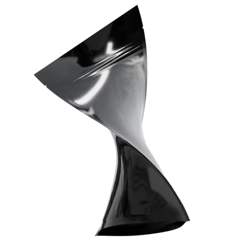 Mylar Style Barrier Bags – Zipper w/Heat Seal – 100 Bags (Gloss Black/Gloss Black, 1 Ounce - 6?x9.25?x2.33?) - color: Gloss Black / Gloss Black, size: 6x9.25x2.33 Inch (Pack of 100)
