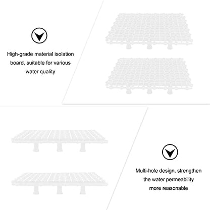 ibasenice 1set Bottom Plate for Fish Tank Aquarium Isolation Net Divider Water Permeable Splicing Board for Breeding and Separation