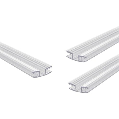 Outwater Clear PVC Panel Hinges – 3 Pack – Fits 3/16" Panels – 12 Foot Length (Cut into 3 x 48 Pieces) – Durable, Rust-Free, Corrosion-Resistant - size: 48 Inches - 3 Pack - Panel Hinge