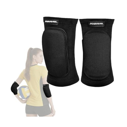 Volleyball Elbow Pads Youth 2XS-XL - Kids Teens Elbow Protector with Thicken Sponge Breathable Padding - color: Black, size: X-Small